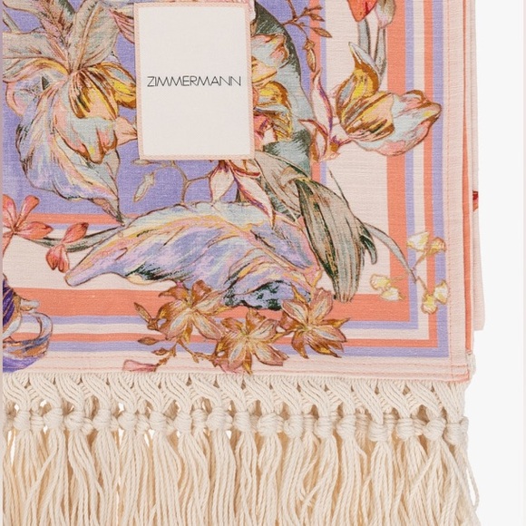 Zimmermann Multicolor Floral Beach Towel - Picture 3 of 7